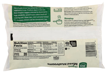 365 by Whole Foods Market, Organic Mixed Mushrooms, 10 oz, (Frozen)