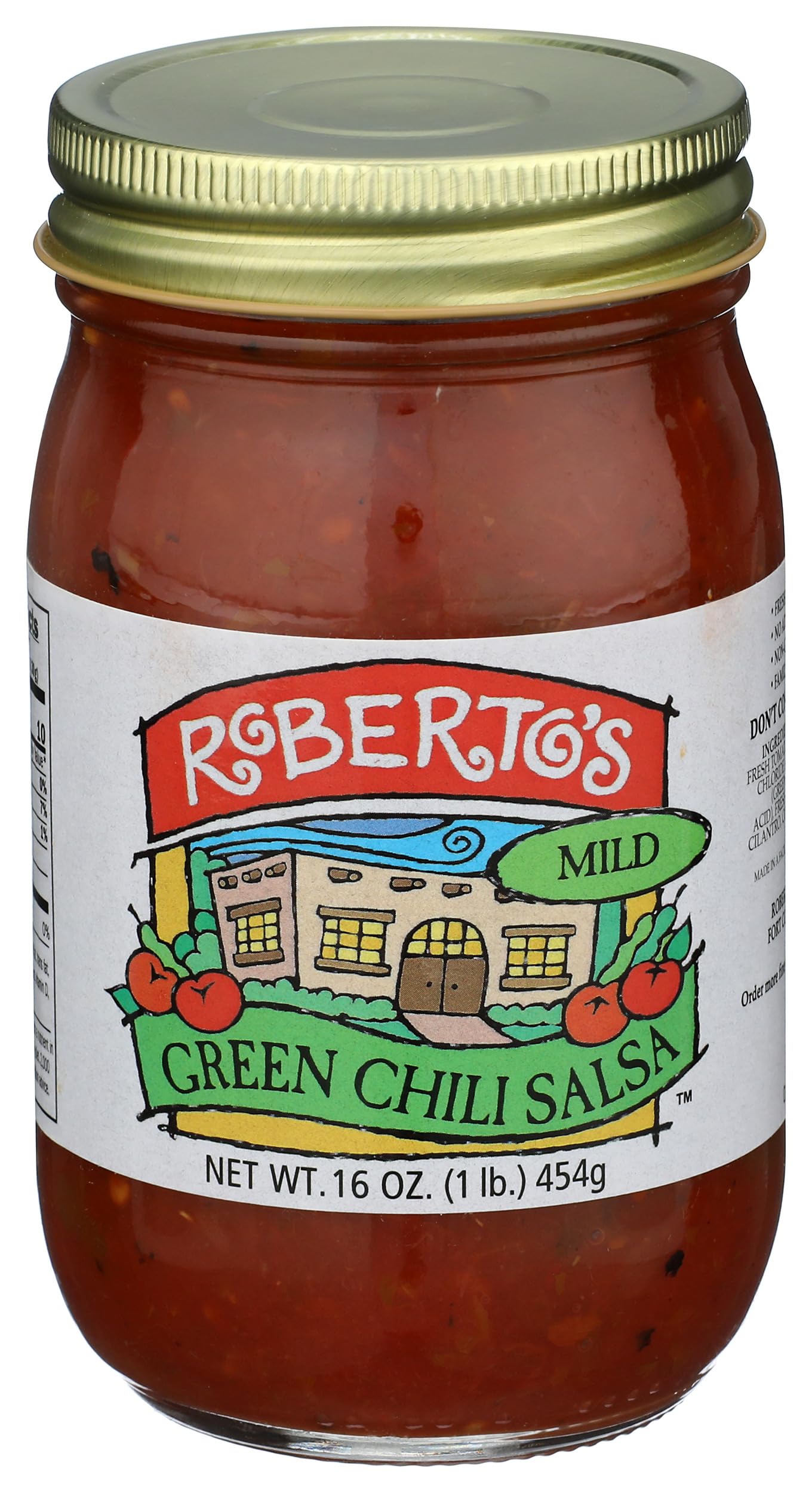 ROBERTOS Mild Green Chile Salsa, 16 OZ
