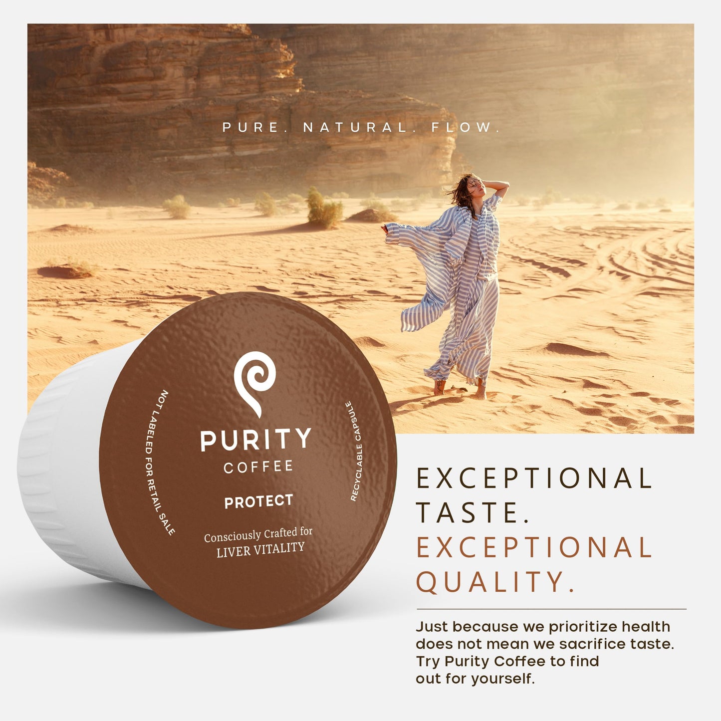Purity Coffee PROTECT Light-Medium Roast Coffee Pods - USDA Organic, 12 Count, Specialty Grade Arabica, Third Party Tested