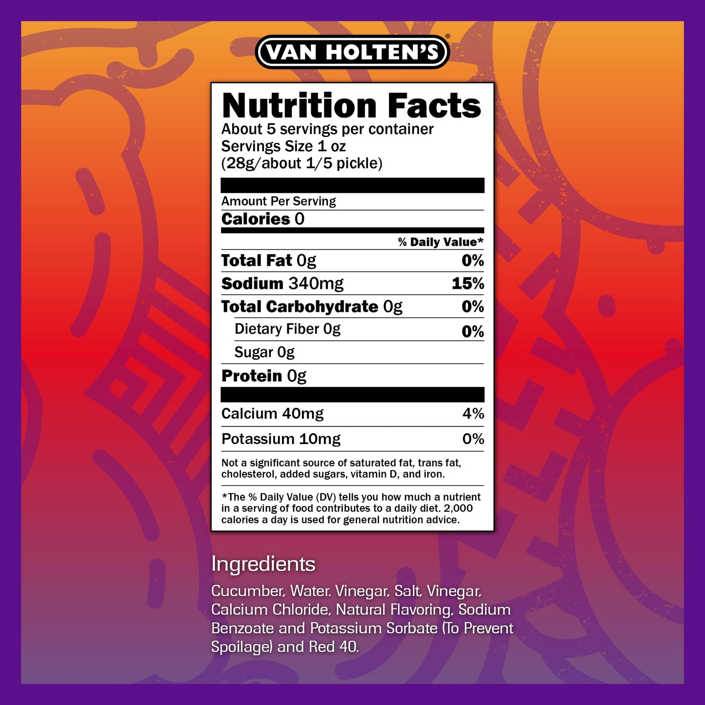 Van Holten'S Pickles - Jumbo Chamoy Pickle-In-A-Pouch - 12 Pack
