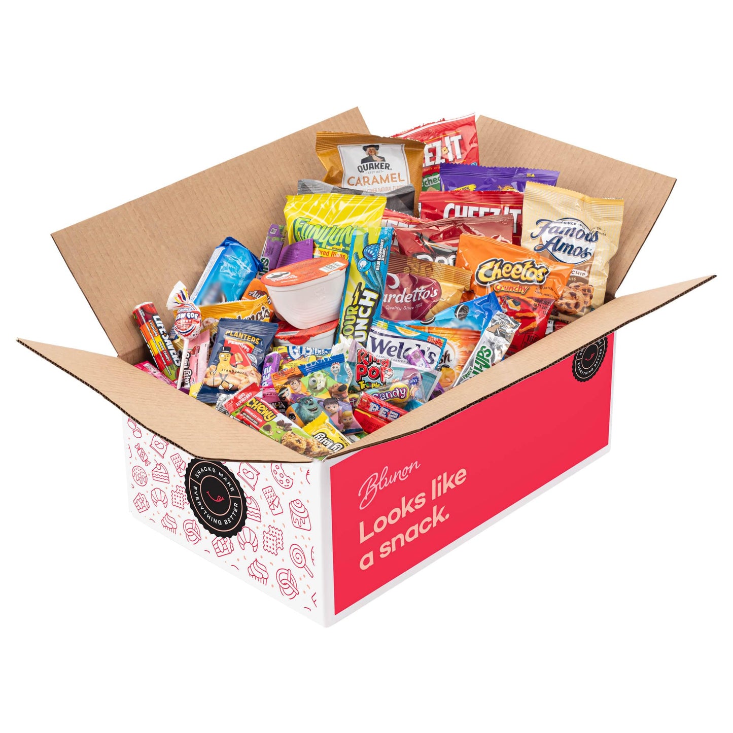 Snack Box Care Package - Snacks Variety Pack Gift - Chips, Candy, Cookies, Crackers Bulk Assortment (160 Count)