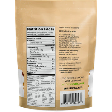 Nature'S Eats Walnuts, 6 Ounce