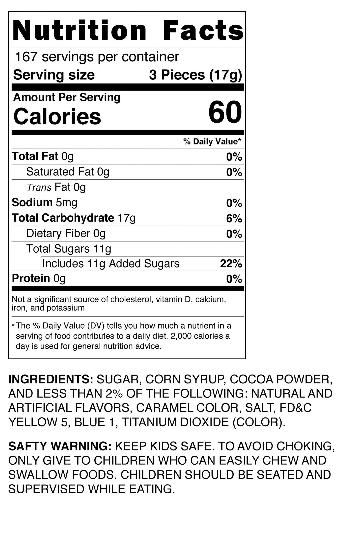 Starlight Candy, Individually Wrapped (Chocolate, 6 Pound)
