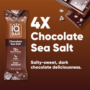IQBAR, Chocolate Sea Salt, 4 count
