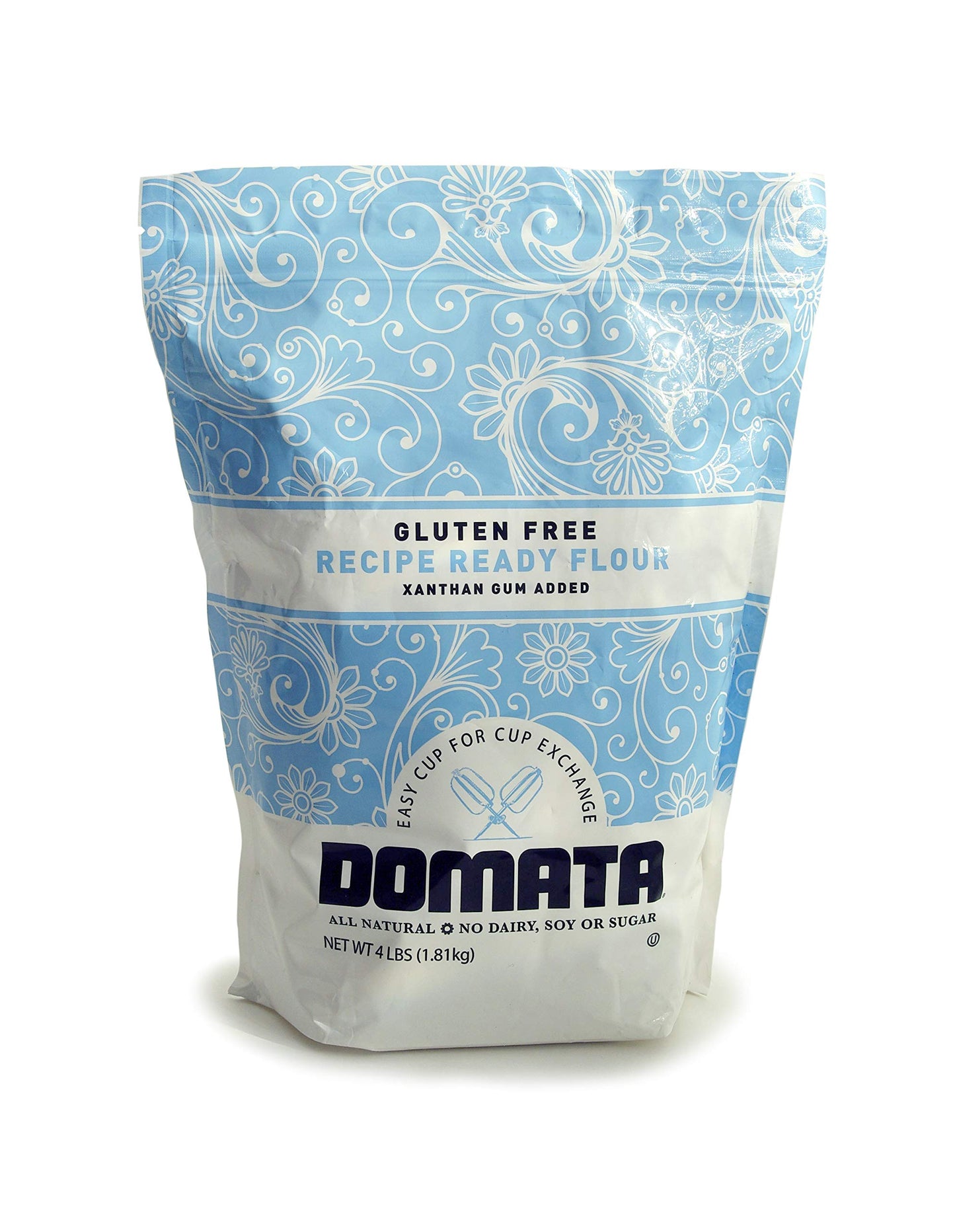Domata Recipe Ready Flour, Gluten Free, 4 Pound