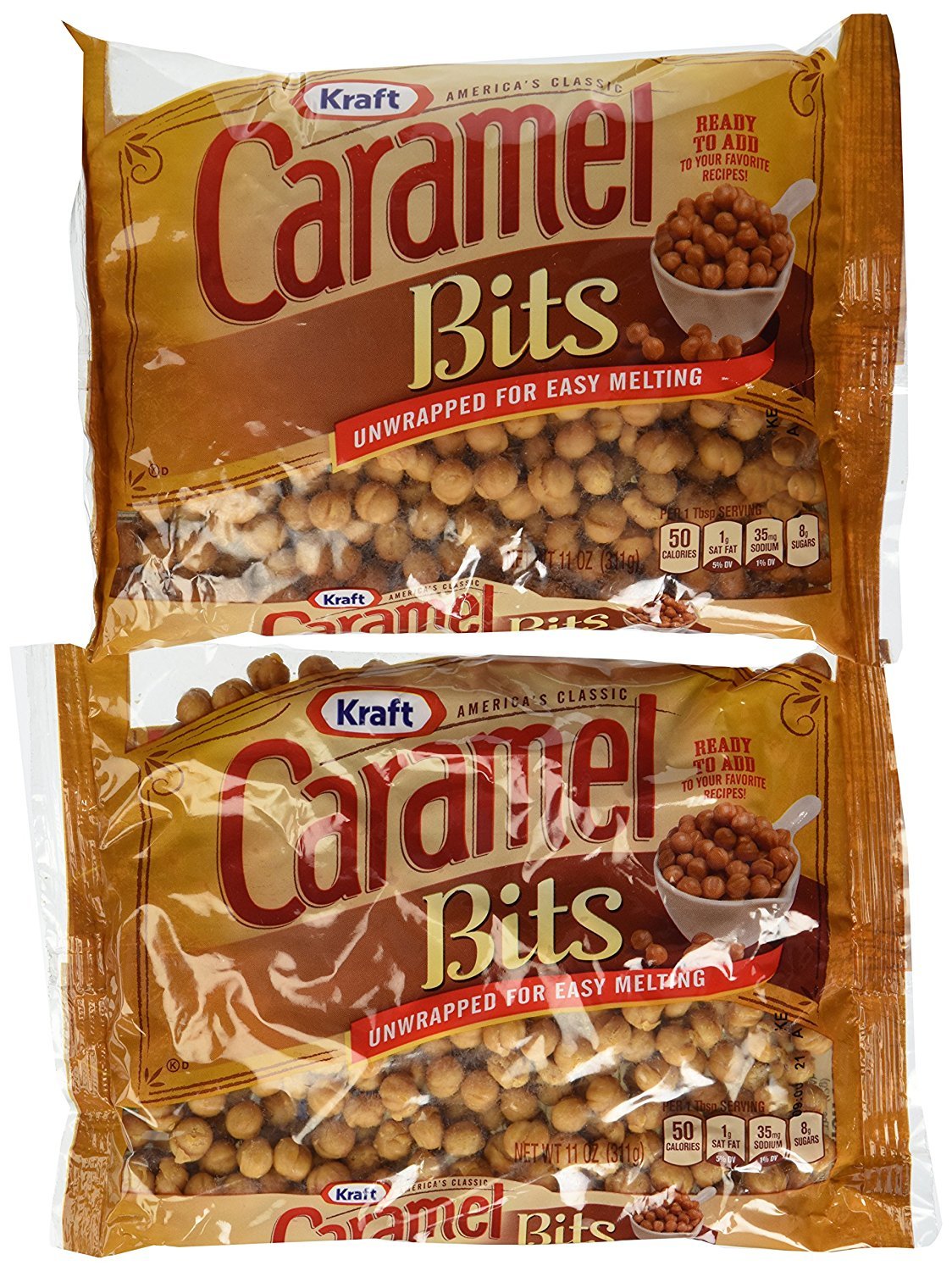 Kraft Caramel Candy Bits (11 oz Bags, Pack of 12)