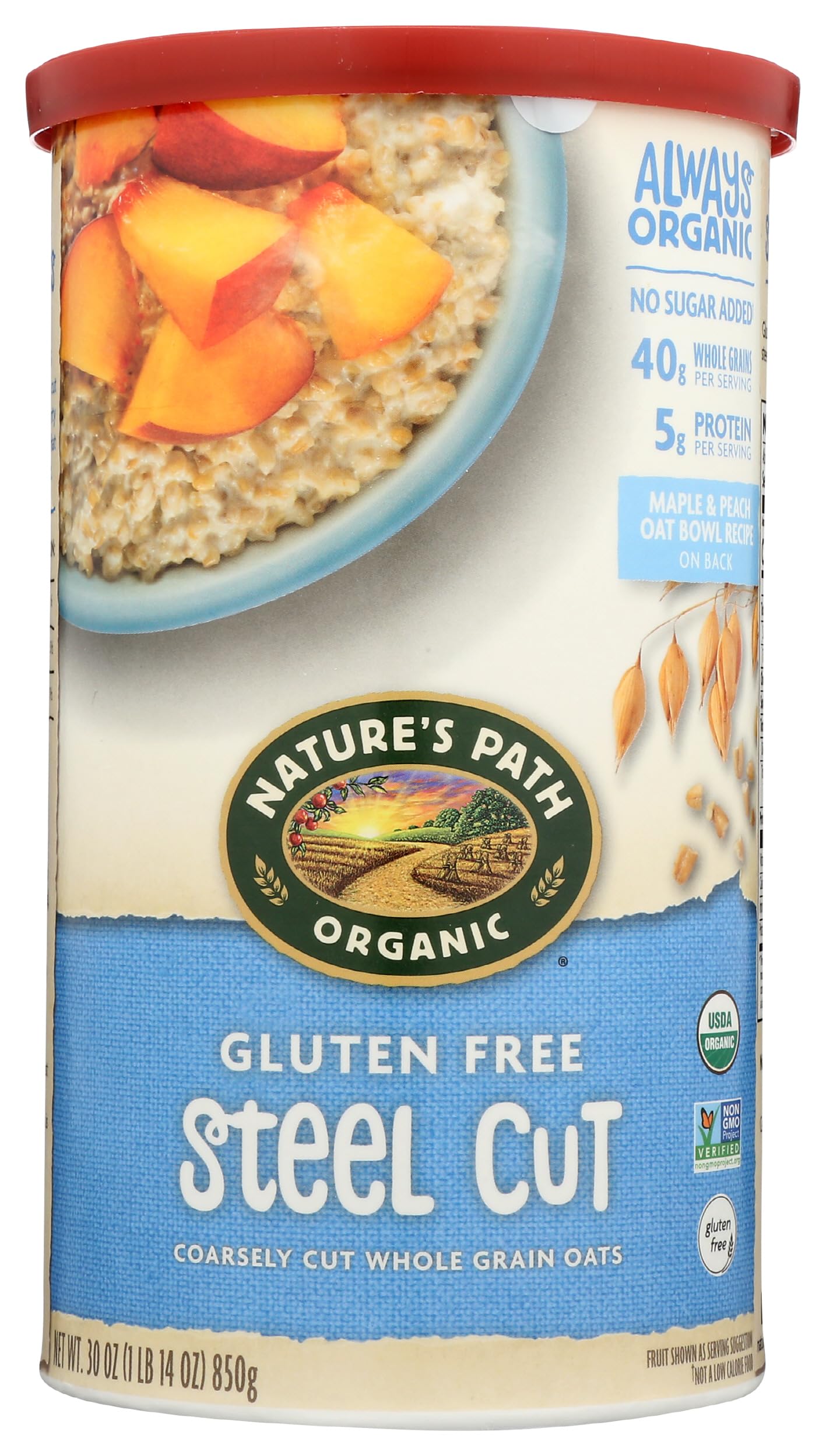 NATURES PATH OATS GF STEEL CUT ORG 30 OZ