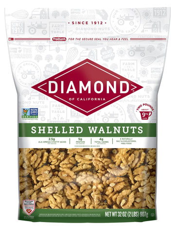 Diamond of California Shelled Walnuts 32 oz - 1 unit