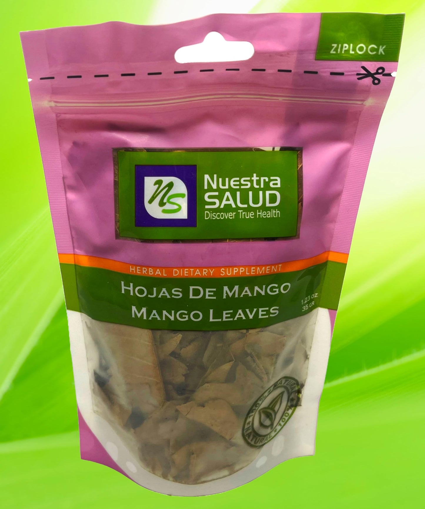 Mango Leaves Tea Herbal Infusion Hojas De Mango Imported From Peru (35g) Zip-lock bag Peruvian