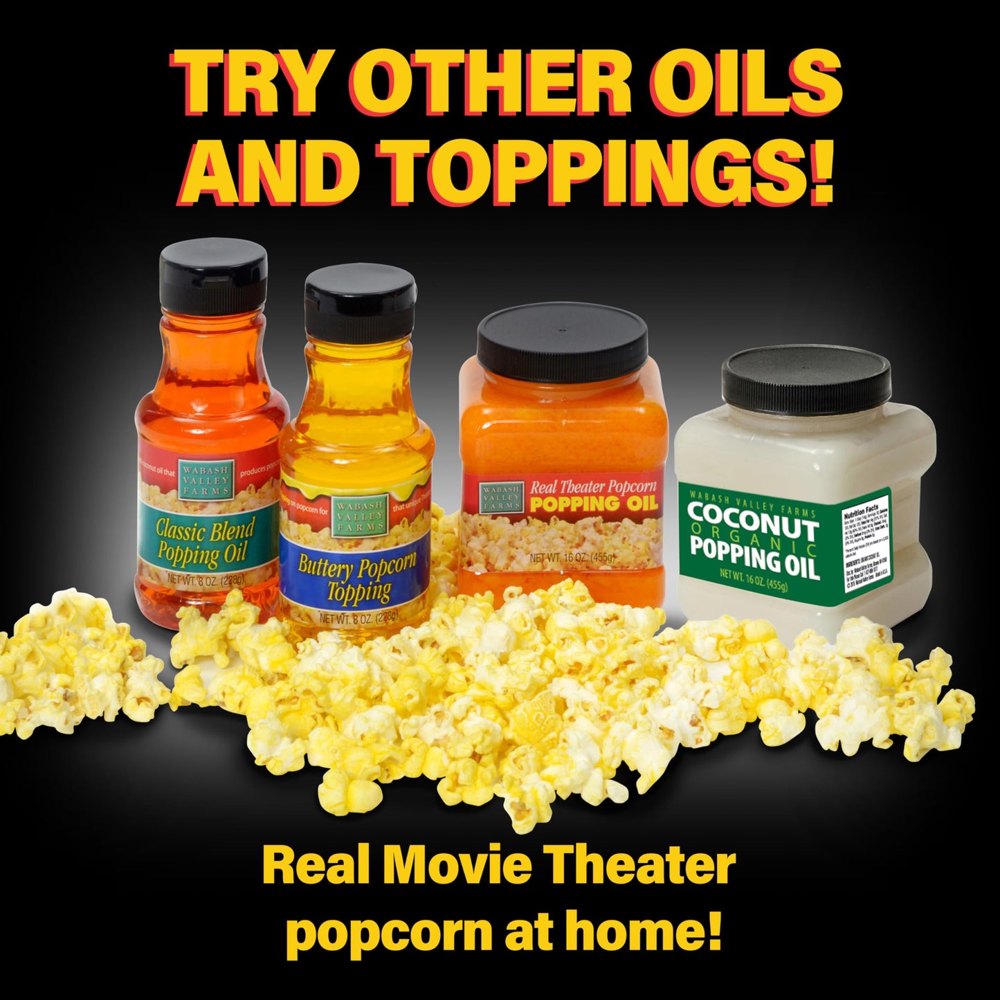 Real Theater Coconut Popcorn Oil - 30 oz Butter Flavored Coconut Oil for Whirley Pop Popcorn Maker, Popcorn Oil Butter Flavor St
