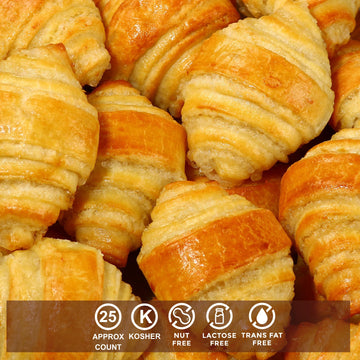 Rugelach Pastries | Approx 20 Vanilla Croissants | Breakfast Pastry | Dairy & Nut Free | Preservative Free | Unique for Holidays