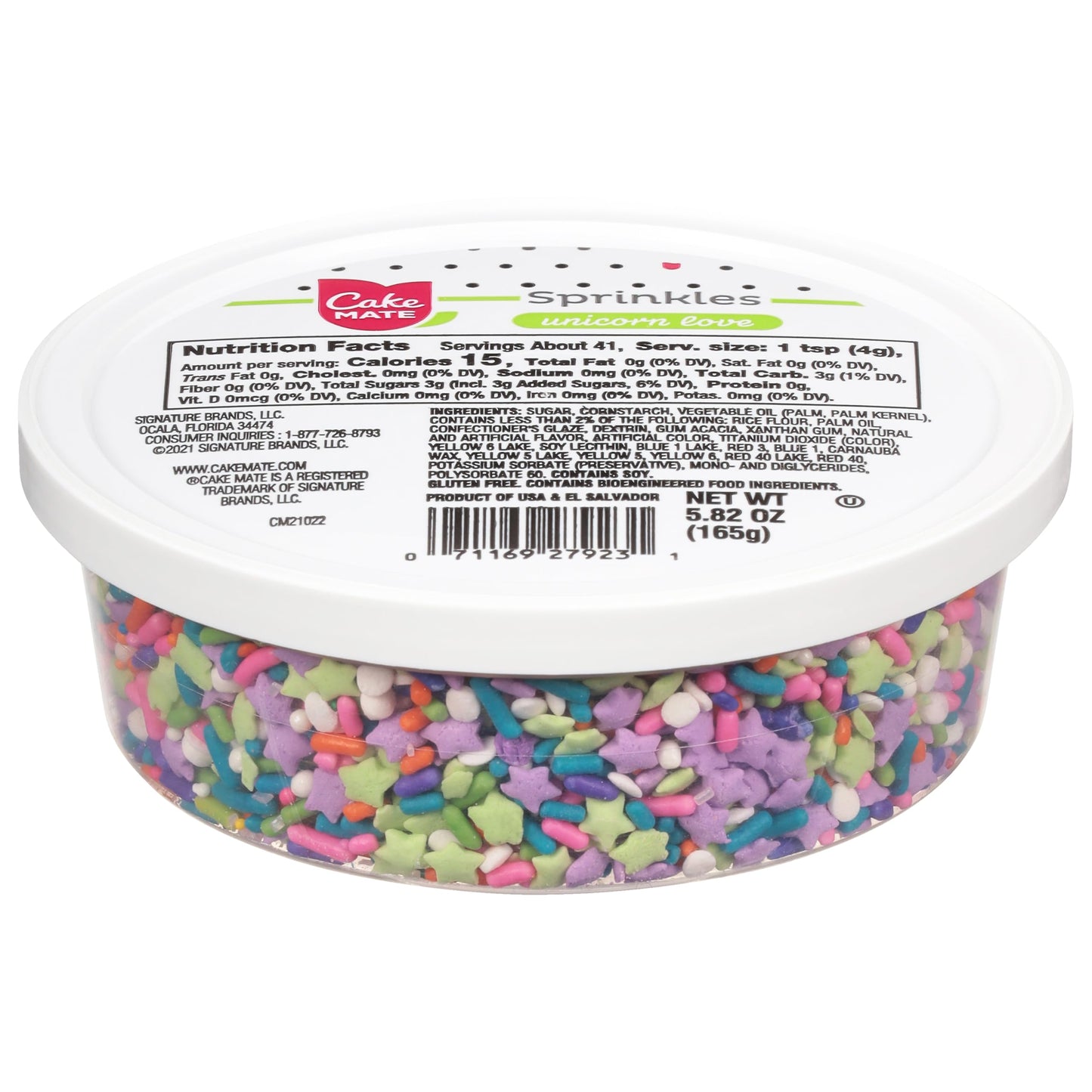Cake Mate Unicorn Dessert Sprinkles - Unicorn Mix of Sprinkles/Jimmes, Perfect for baked goods, cookies, ice cream, cake, browni