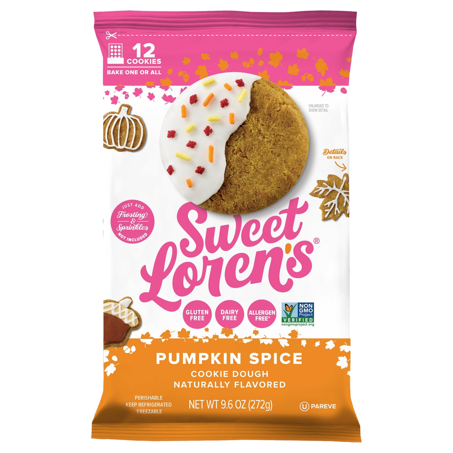 Sweet Lorens Gluten Free & Vegan Pumpkin Spice Cookie Dough