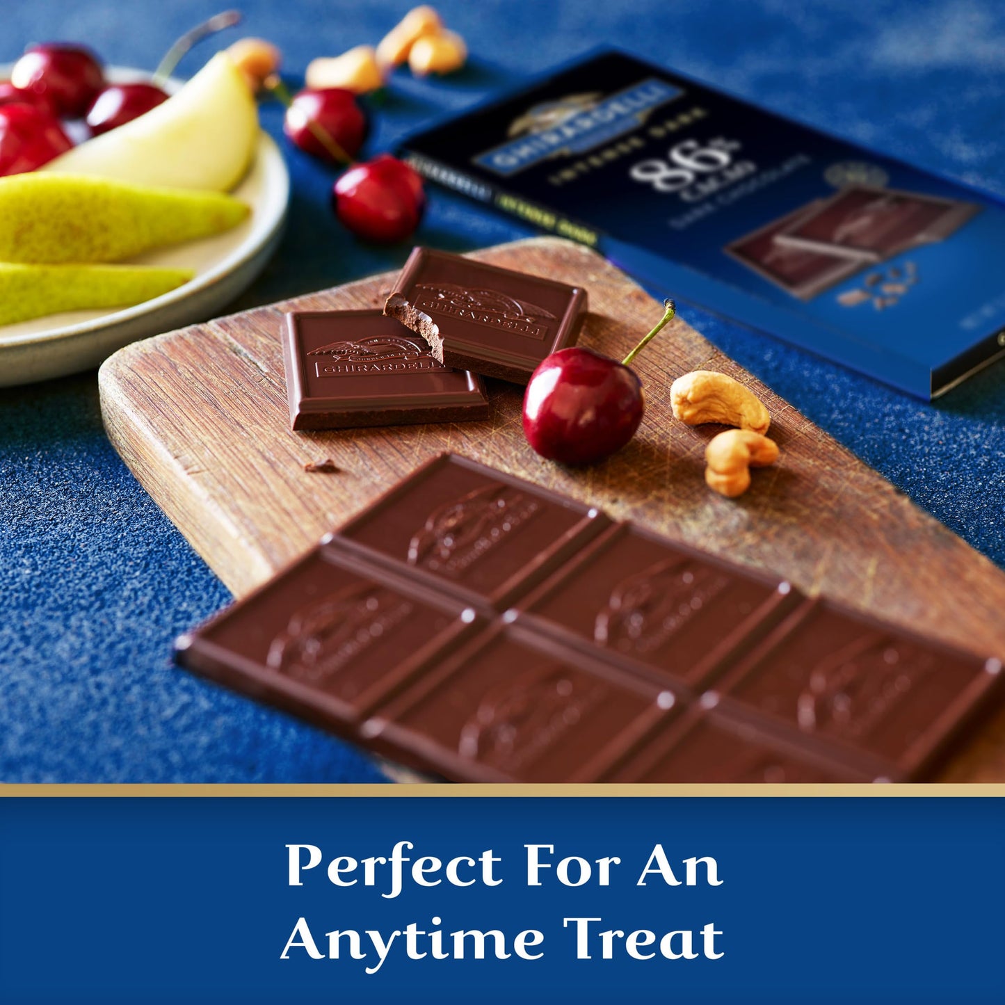GHIRARDELLI Intense Dark Chocolate Bar 86% Cacao 3.17 Oz Bar