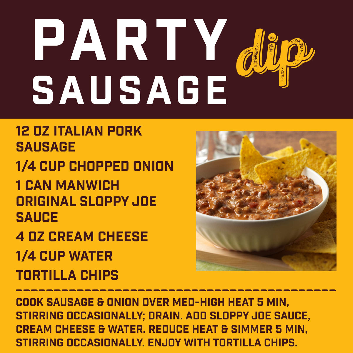 Manwich Original Sloppy Joe Sauce, Canned Sauce, 24 oz