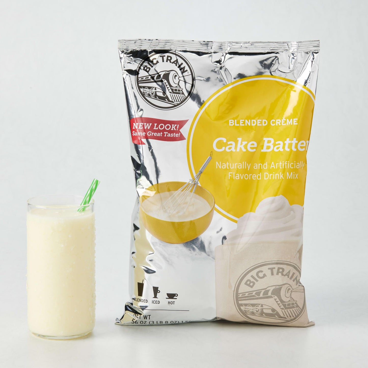 Big Train Cake Batter Blended Crme Beverage Mix, 3.5 Pound (Pack of 1)