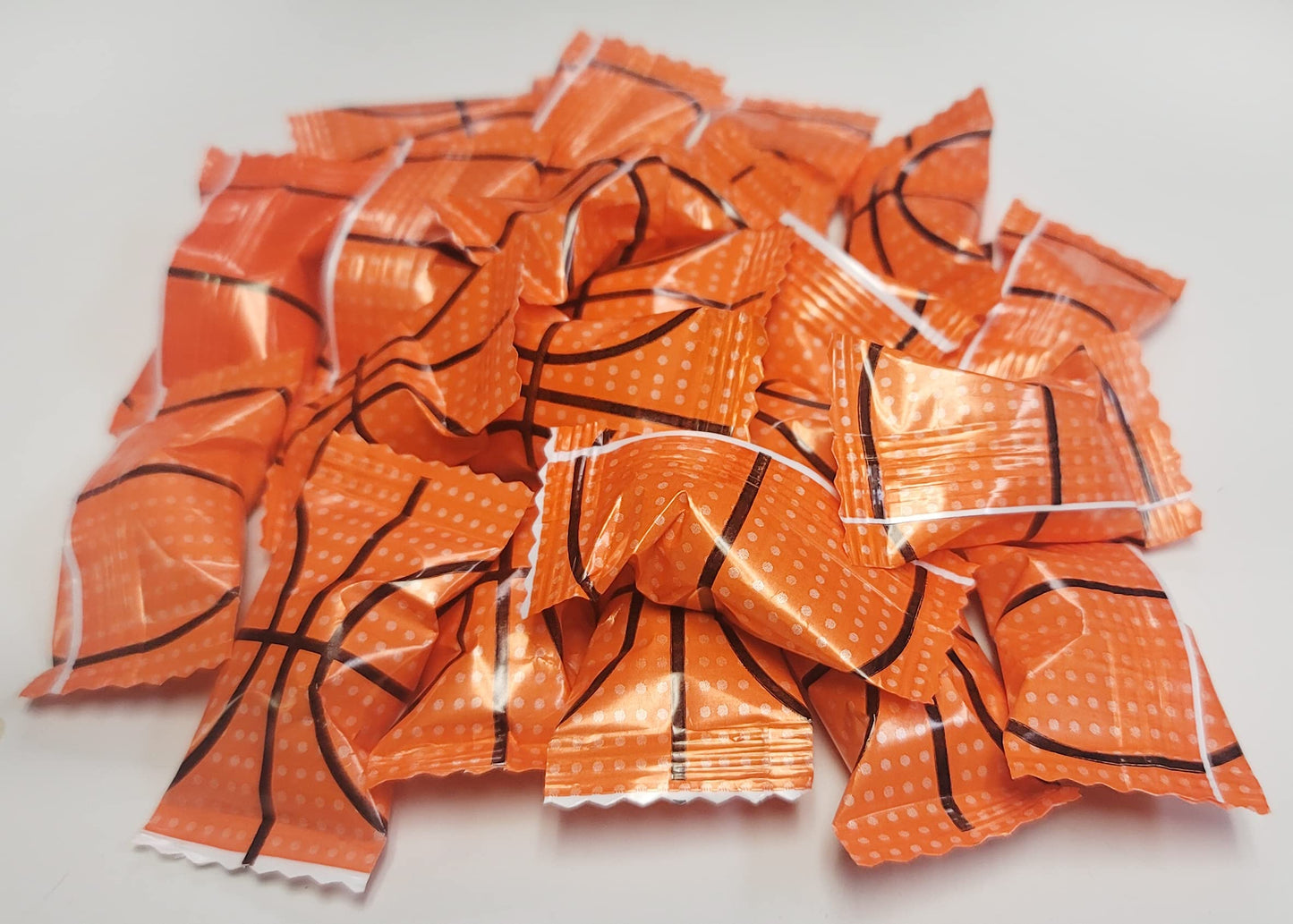 Basketball Themed Peppermints 100 Count Wrapped - Sports Mint Candy
