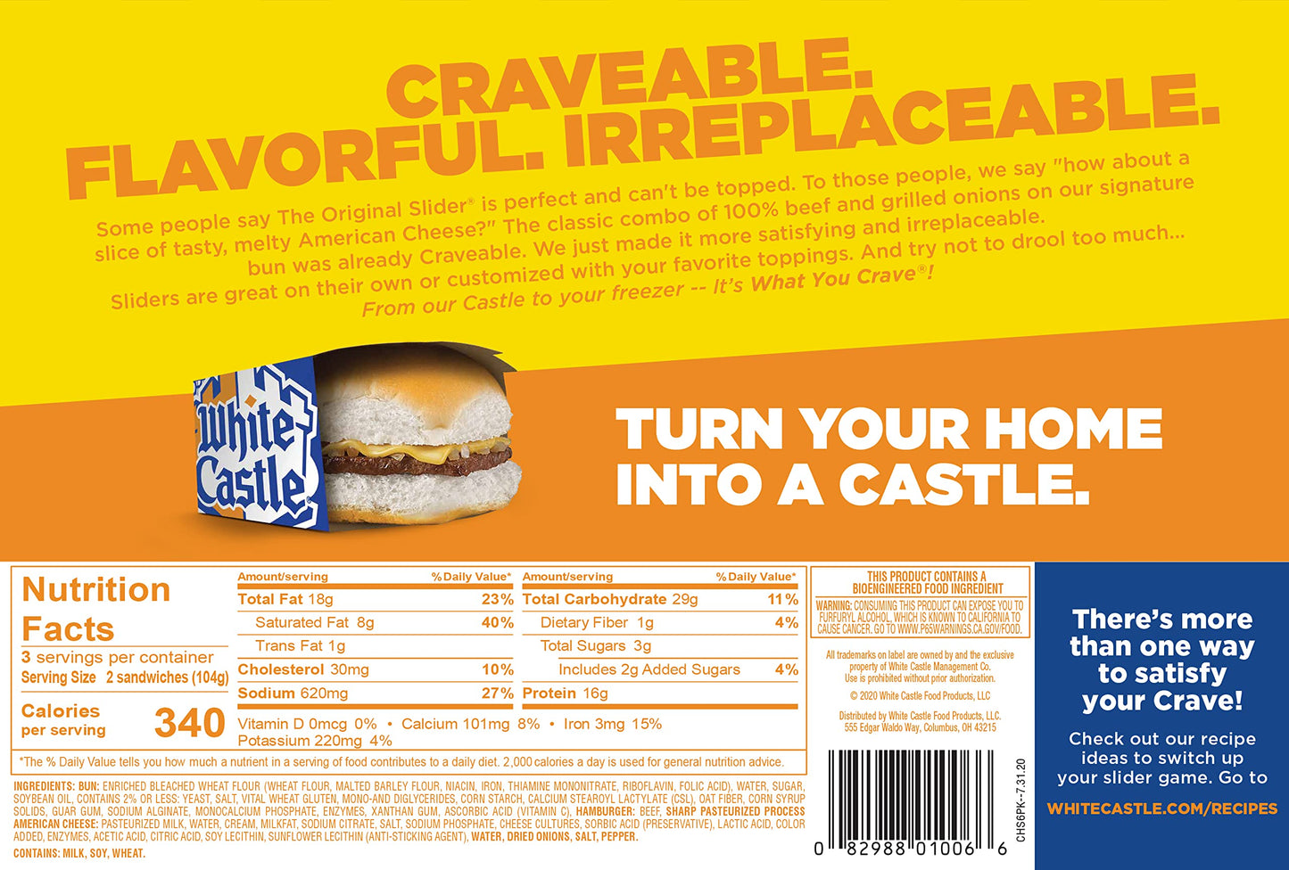 White Castle, Classic Cheese Sliders, 11 Ounce