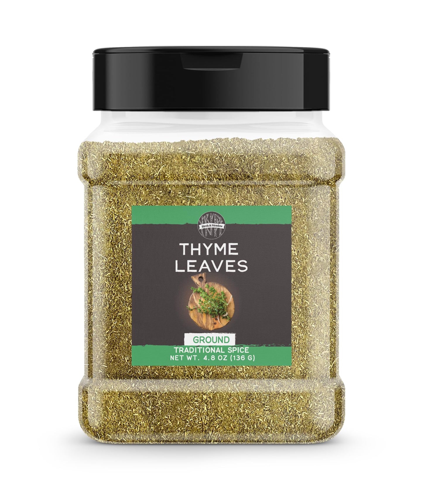 Birch & Meadow Ground Thyme, 4.8 oz, Soups & Pastas, Traditional Seasoning
