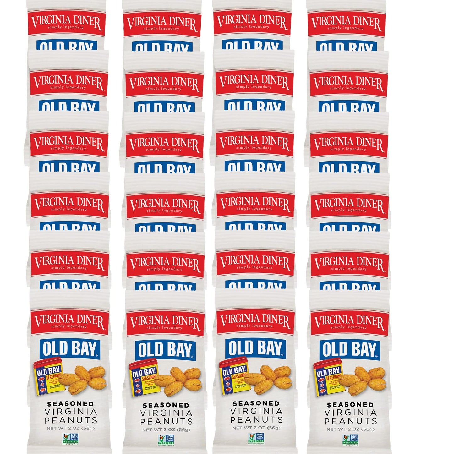 Virflavor Blendia Diner Old Bay Seasoned Extra Large Virflavor Blendia Peanuts Ideal For Parties Lunch Boxes Personal Snacking 2 Ounce (Pack Of 24)
