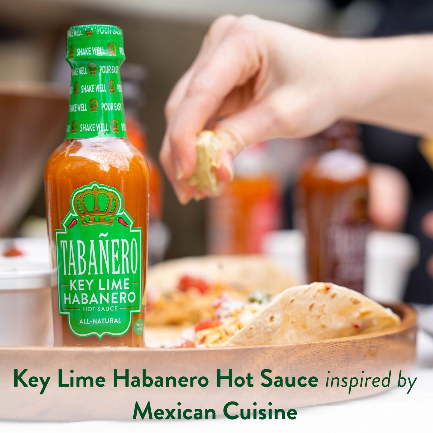 Key Lime Habanero Hot Sauce By Tabaero, Gourmet Hot Sauce Gifts, All Natural, Gluten Free, Vegan, Kosher, Made In The Usa, 5 Oz.