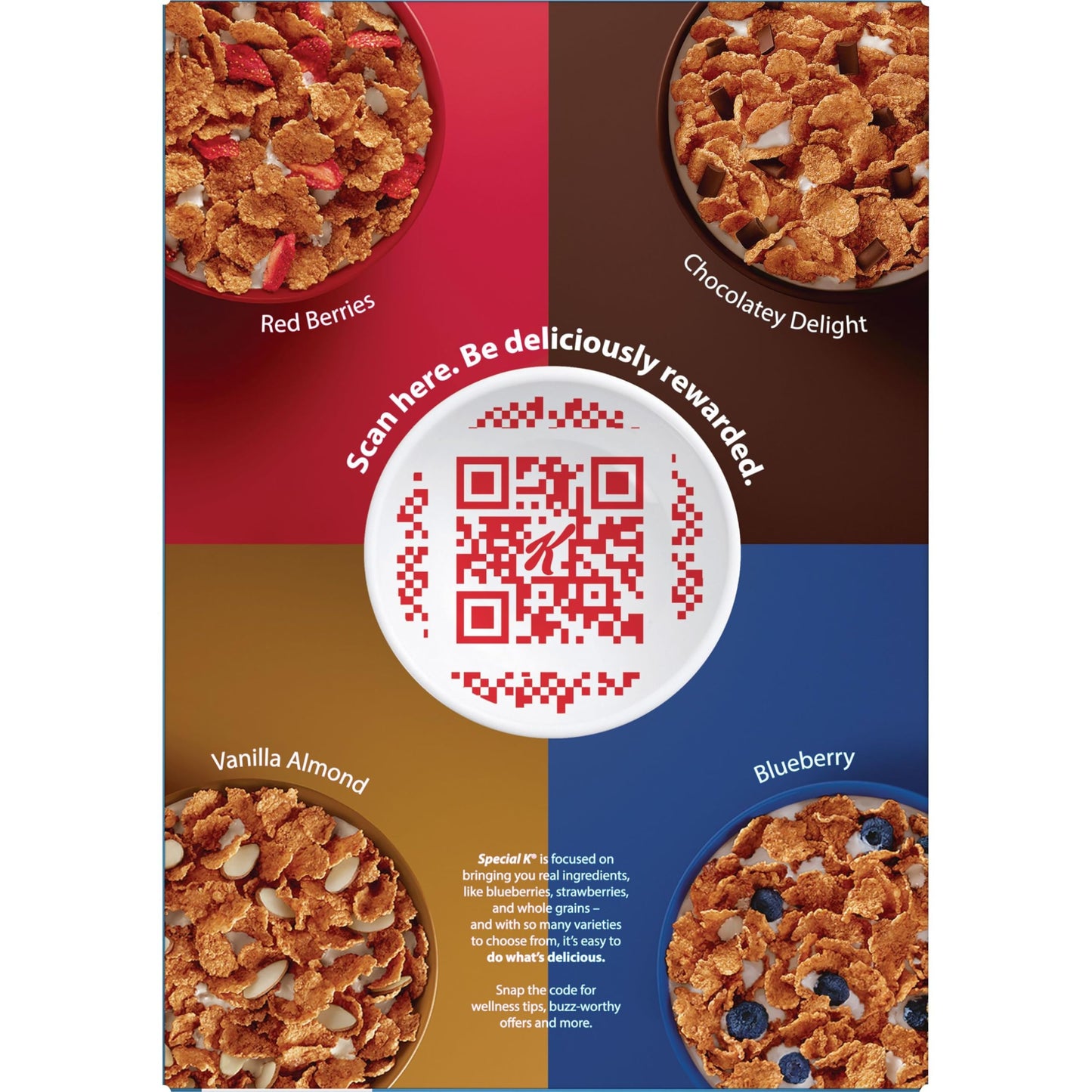 Kelloggs Special K Protein Breakfast Cereal, Protein Cereal, Family Breakfast, Original Multi-Grain Touch of Cinnamon, 12.9oz B