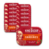 King Oscar Brisling Sardines in Zesty Tomato, 3.75 oz Cans, Pack of 12