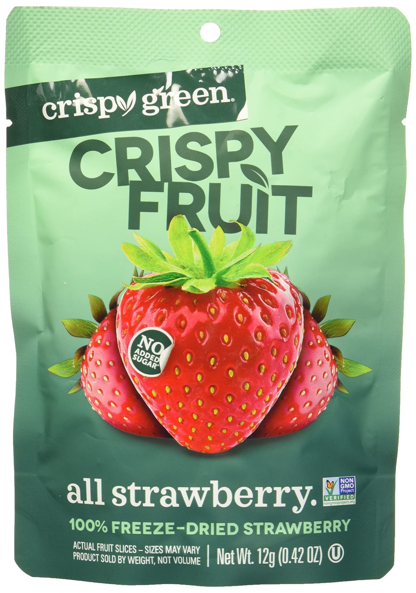 CRISPY GREEN Freeze Dried Strawberries, 0.42 OZ