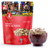 Aznut Turkish Antep Roasted Salted Pistachios 4 Lb, 100% Natural Premium Quality Class A, Non Gmo Project Certified, Kosher Certified, Great Snacks, Resealable Bag, 4 Lb