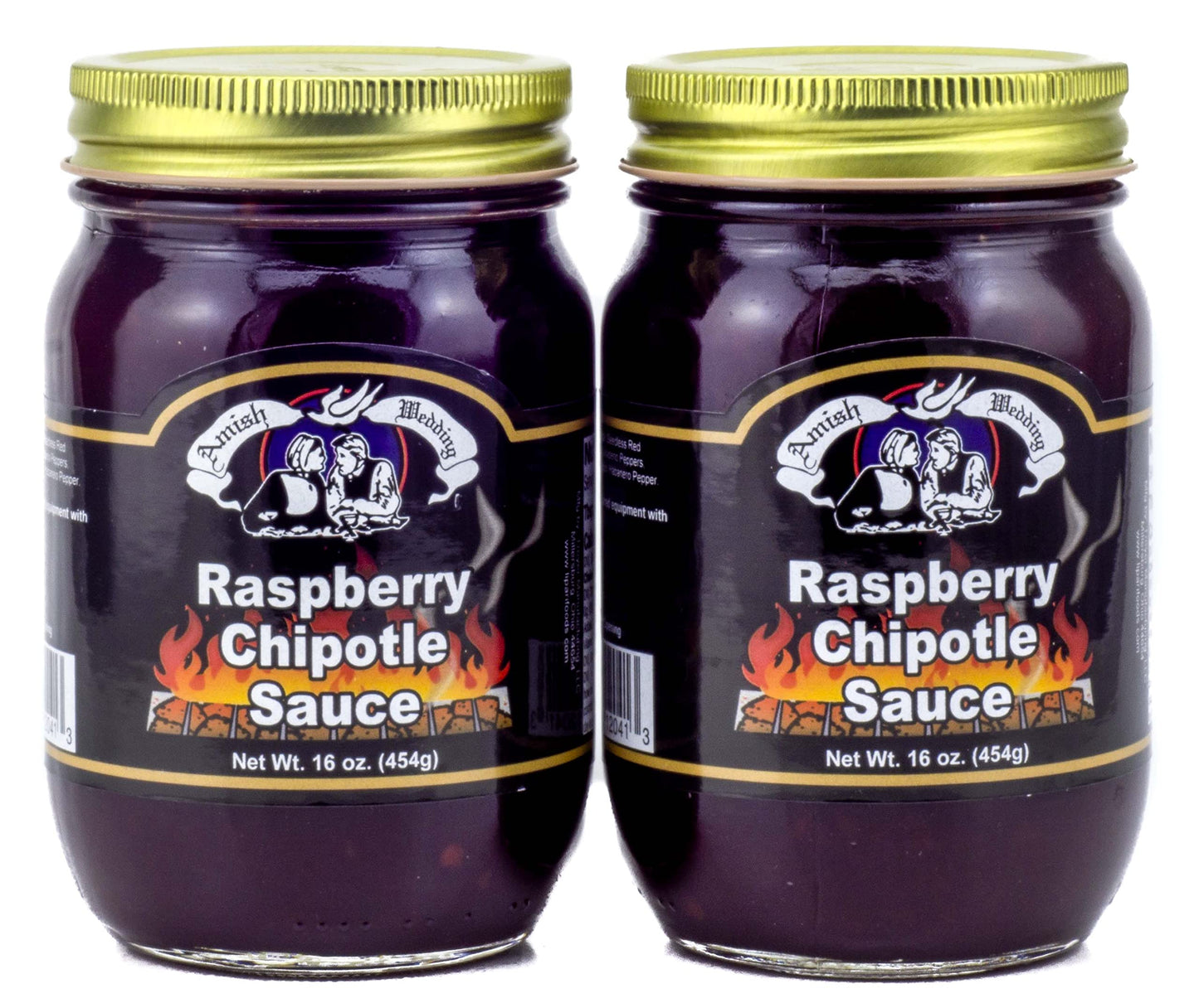 Amish Wedding Raspberry Chipotle Sauce 16oz (Pack of 2)