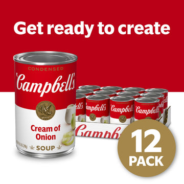 Campbell s Condensed Cream of Onion Soup, 10.5 oz Can (12 Pack)
