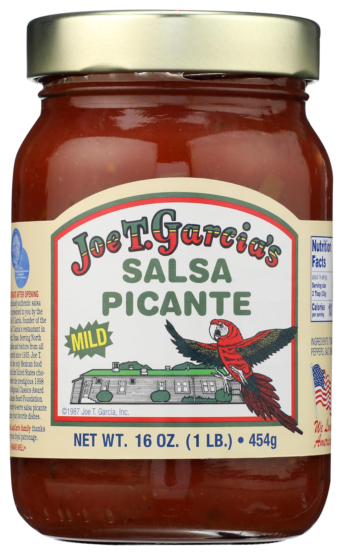 Joe T Garcia Salsa Mild Picante, 16 oz