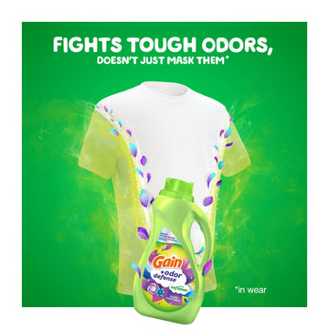 Gain + Odor Defense Liquid Fabric Softener, Super Fresh Blast Scent, 140 Oz 190 Loads, He Compatible