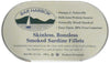 Bar Harbor Wild Smoked Sardine Fillets, 6.7 oz (Pack of 12), Model BH00157, Skinless and Boneless, Sardine Color