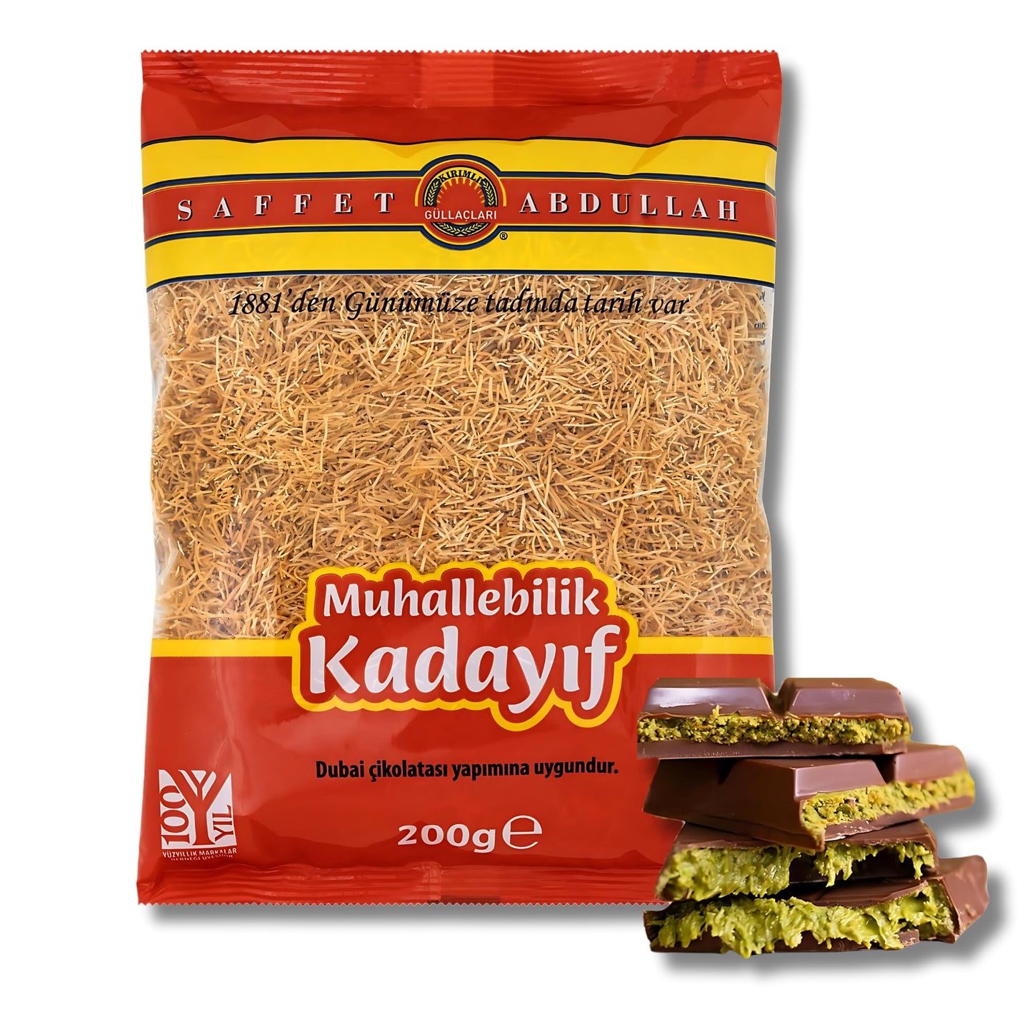 Kataifi Knafeh Shredded Fillo Dough - Dried Dubai Chocolate Bar Pistachio Phyllo Dough Sheets - Kunafa Chocolate Bar Pastry Phyllo Dough Bakery Desserts - Ingredient For The Viral Dubai Chocolate Bar Pistachio - 200 Gr/0.44 Lb