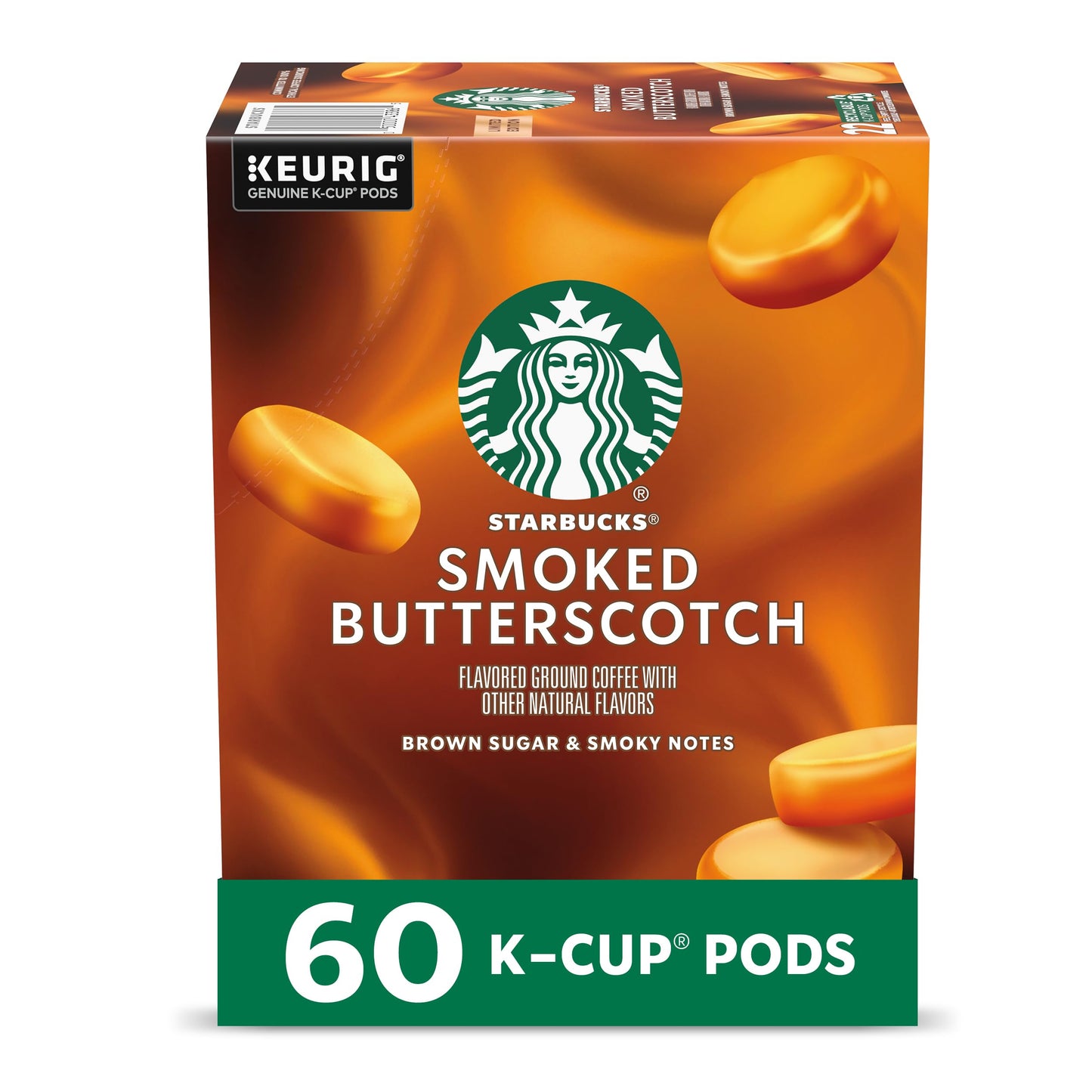Starbucks K-Cup Coffee Pods Rich Flavor Butterscotch Flavored Coffee For Keurig Beverage Makers 100% Arabica Special Release 1 Box (10 Pods)