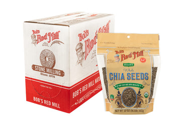 Bob s Red Mill Organic Chia Seed, 12oz (Pack of 5) - Non GMO, Vegan, Keto Friendly, Paleo Friendly, Kosher