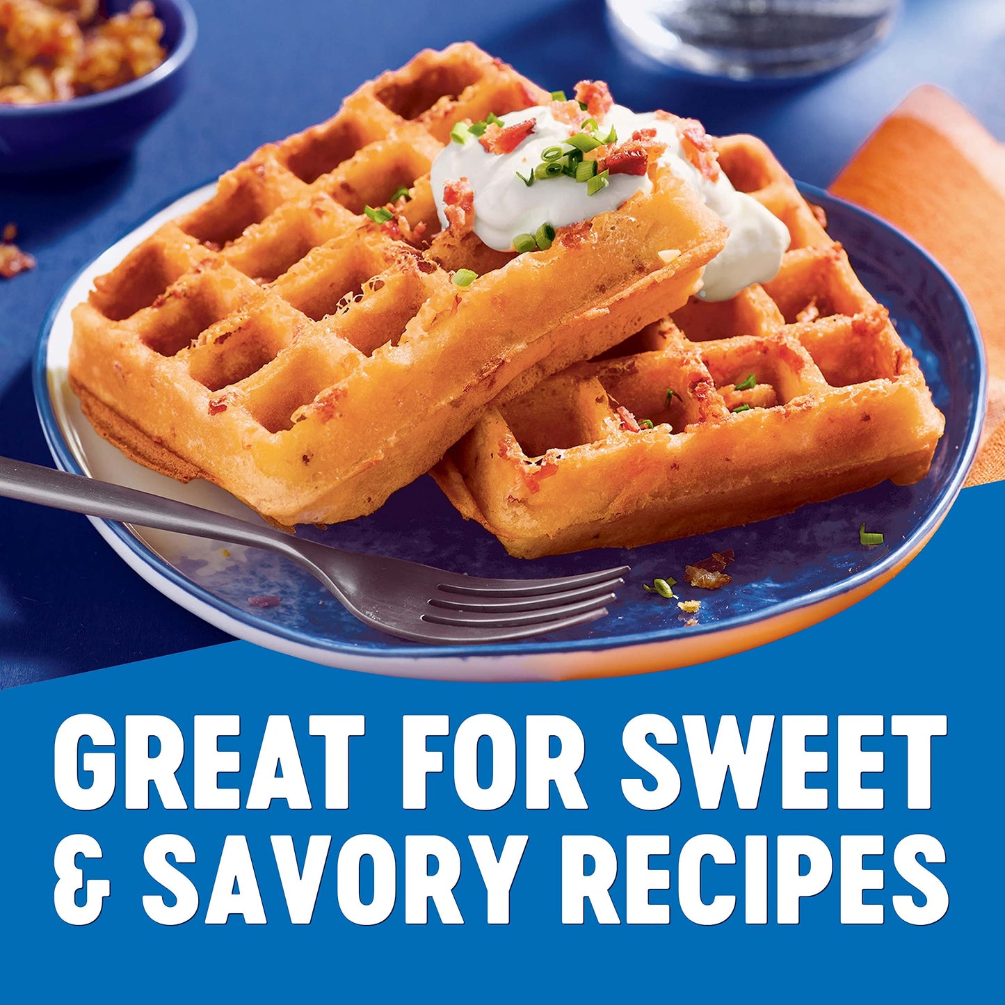 Krusteaz Belgian Waffle Mix - Light & Crispy, No Artificial Flavors - 28 Ounce (Pack of 4)