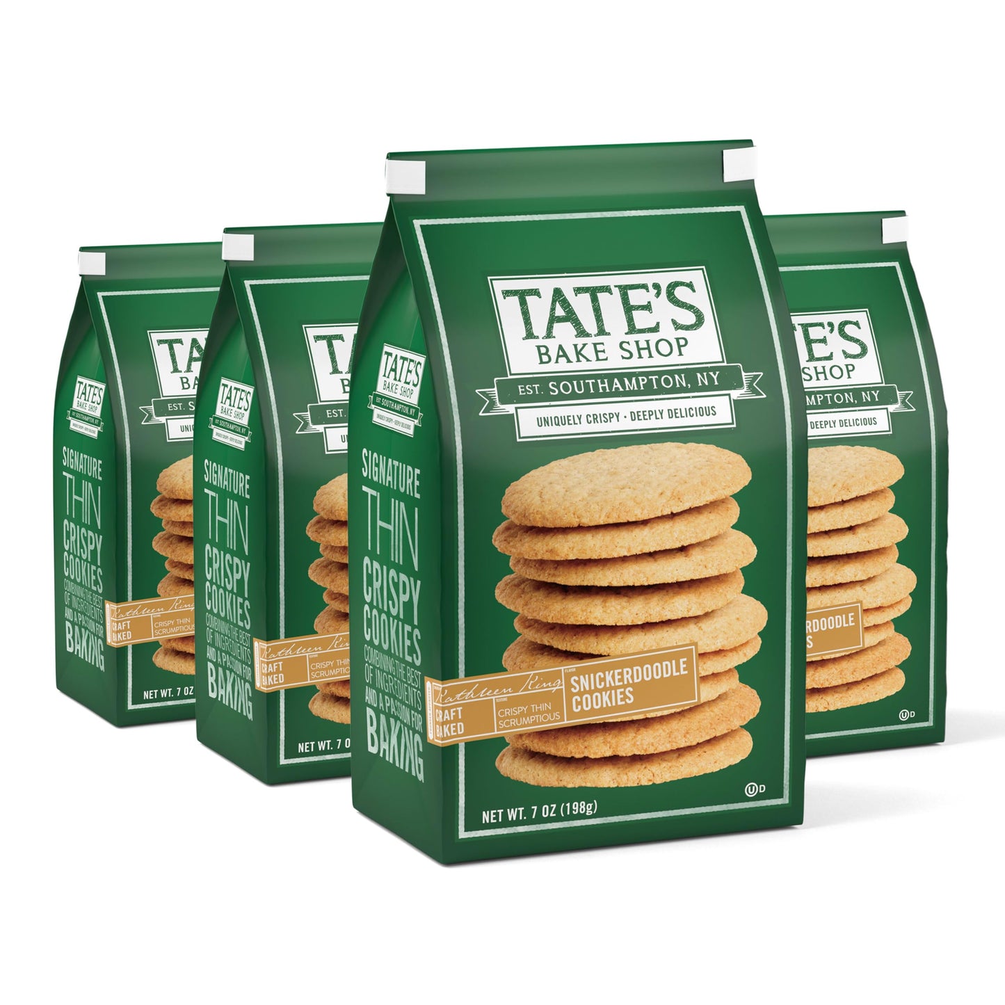 Tates Bake Shop Snickerdoodle Cookies, 4-7 oz Bags