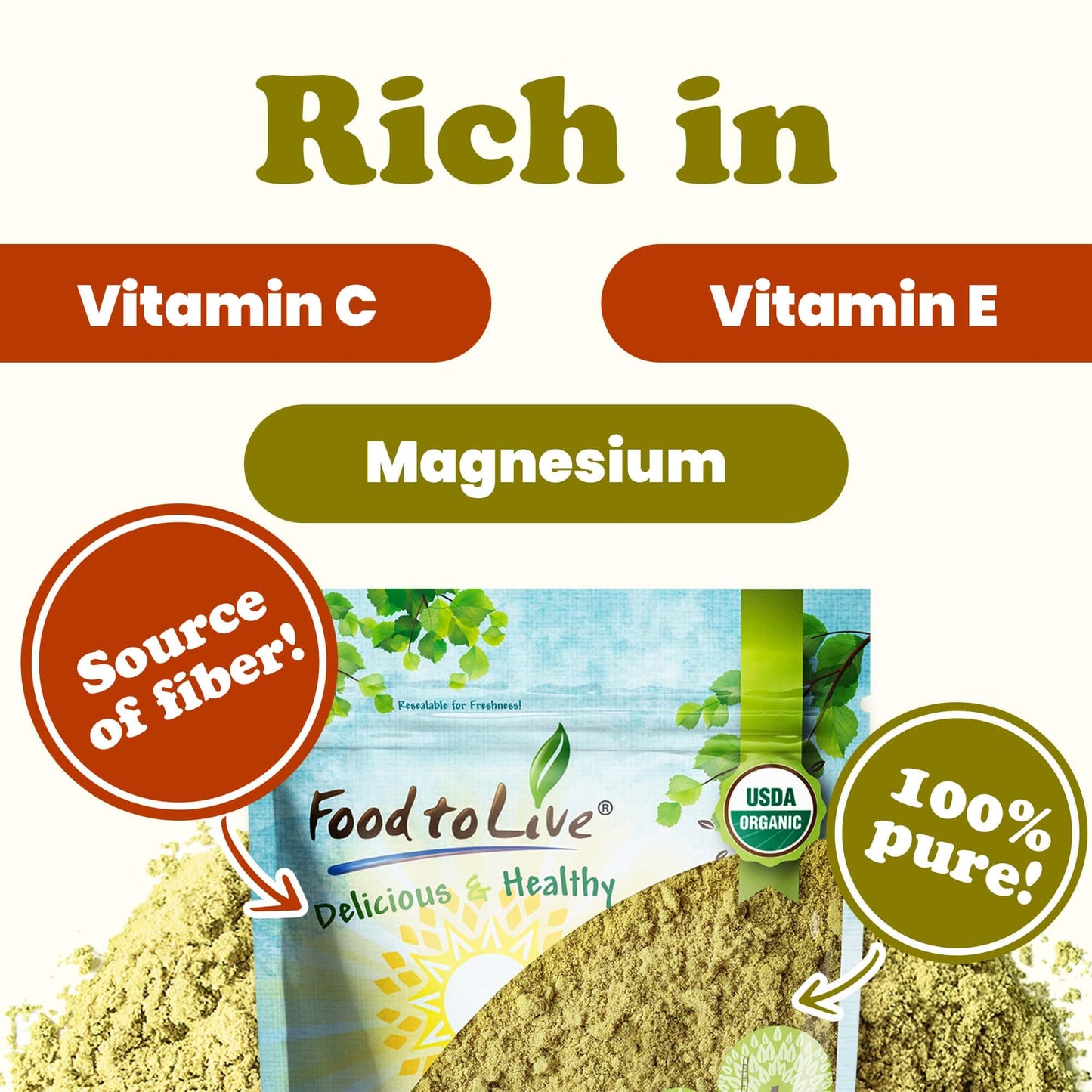 Food To Live - Organic Fennel Seed Powder, 5 Pounds - Aromatic & Versatile Flavor. Pure & Non-Gmo. Rich In Vitamins & Fiber. Gro