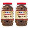 Utz Old Fashioned Sourdough Hard Pretzels - 26 Oz Barrel (2 Count) - Big And Thick Classic Pretzel Twists Crunchy Sourdough Pretzel With Zero Cholesterol Brown