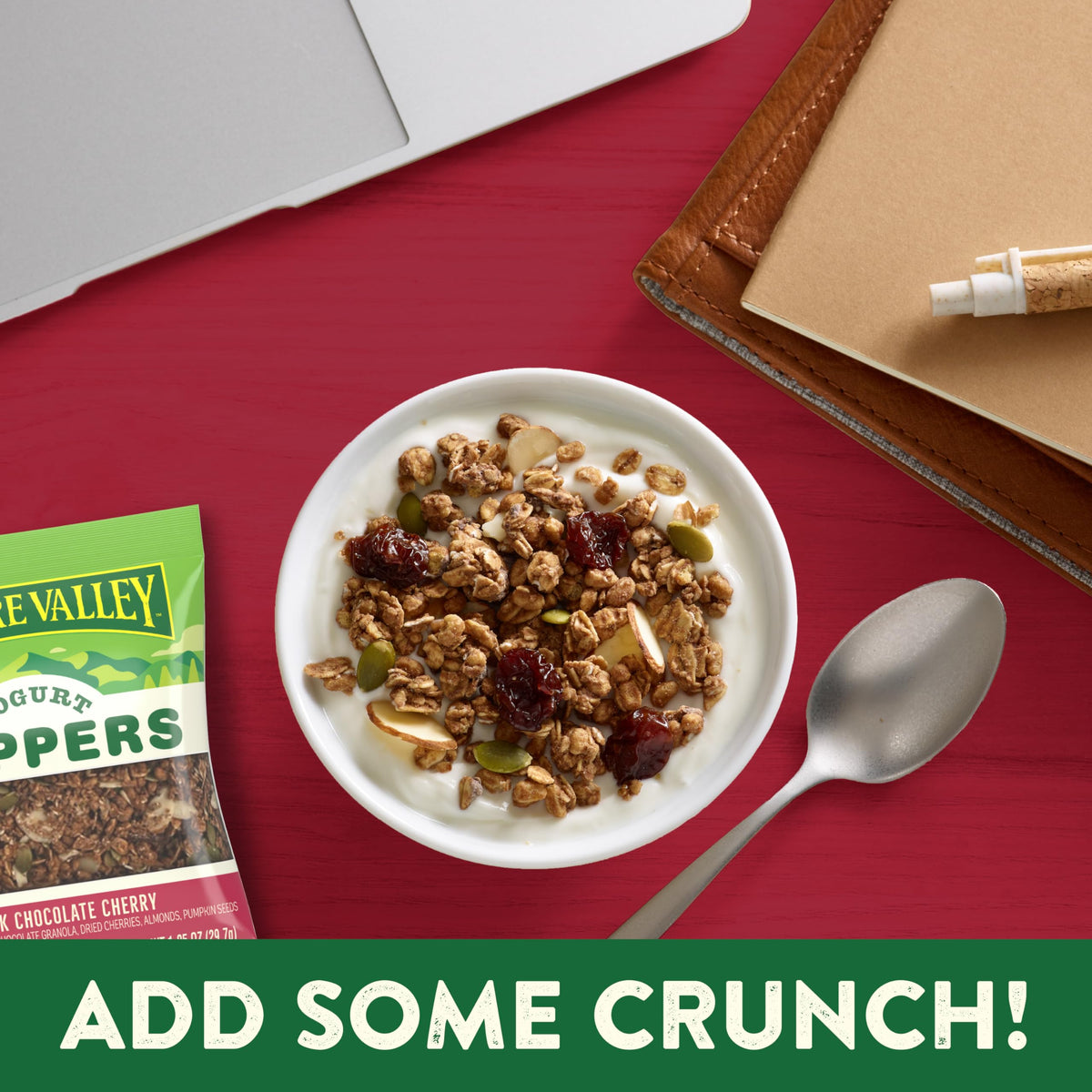 Nature Valley Yogurt Toppers, Dark Chocolate Cherry, 8 Pouches, 8.4 Oz