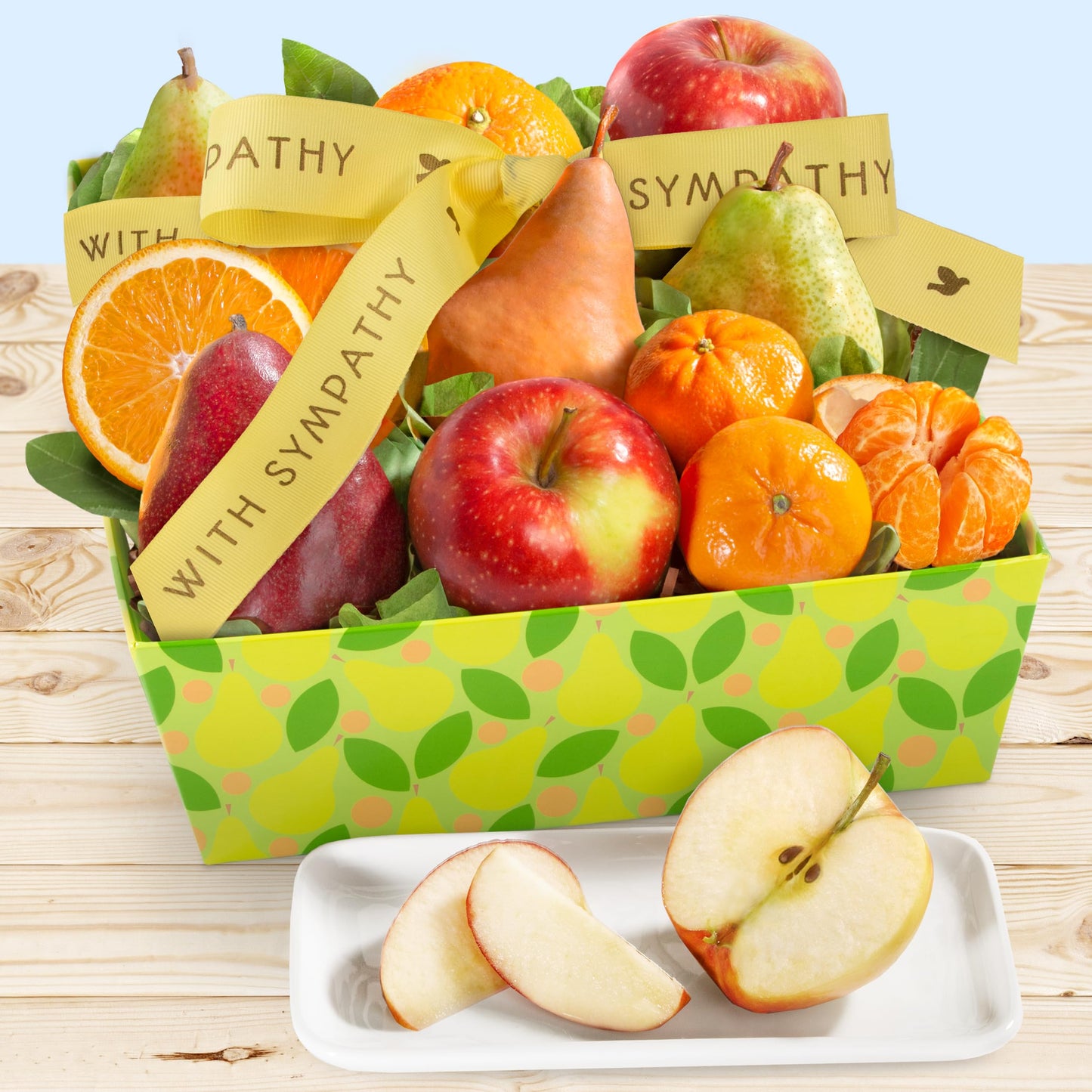 A Gift Inside Sympathy Fruit Favorites Basket
