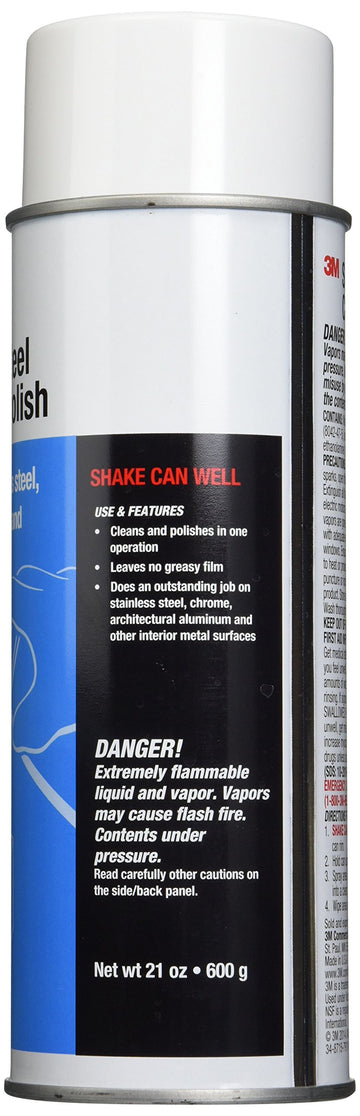 Stainless Steel Cleaner And Polish, Lime Scent, Foam, 21-Ounce Aerosol Can