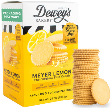 Dewey'S Bakery Lemon Moravian Style Cookie Thins Baked In Small Batches Real, Simple Ingredients Time-Honored Southern Bakery