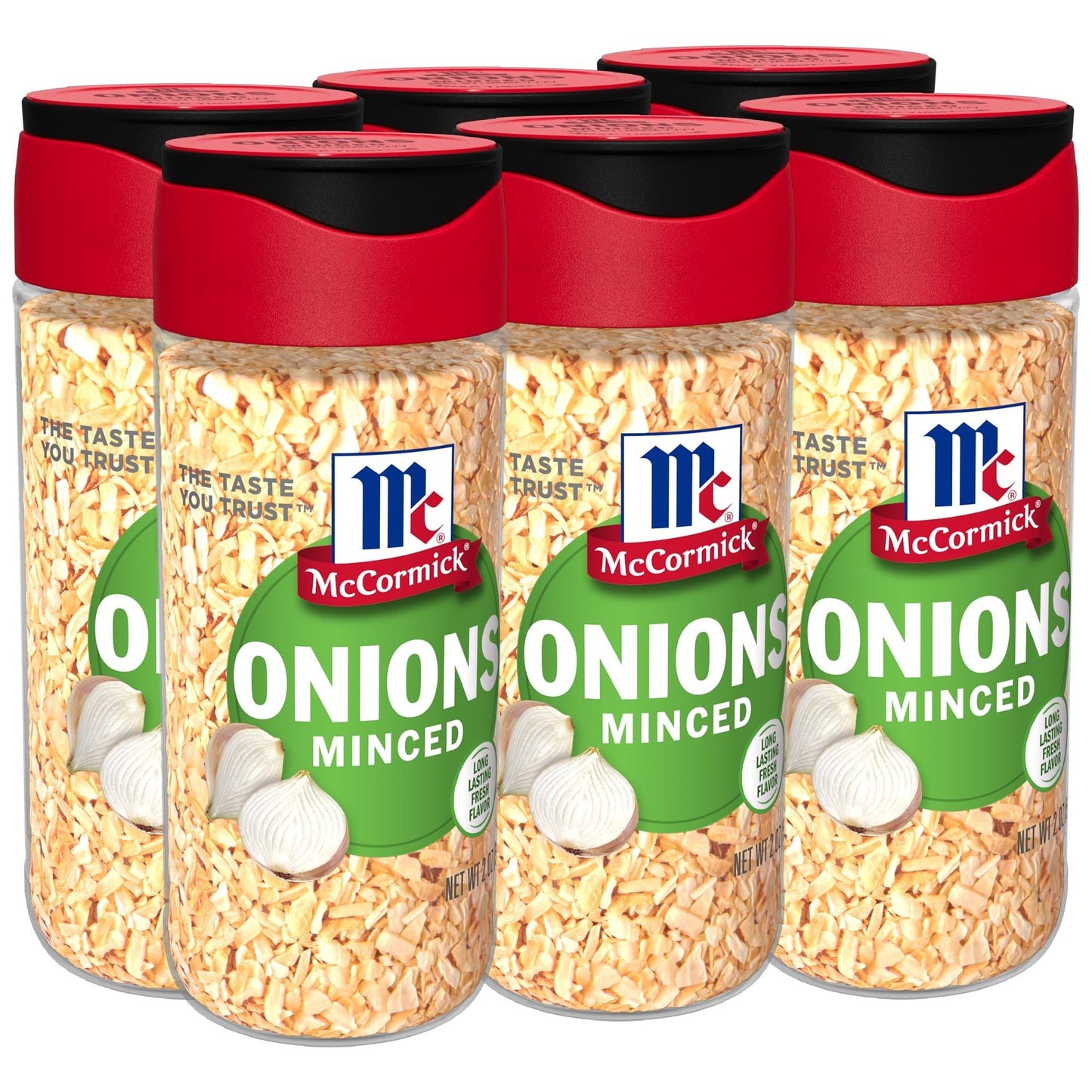 McCormick Minced Onions, 2 oz (Pack of 6)