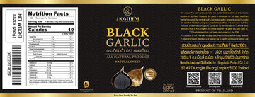 Homtiem Black Garlic 8.82 Oz (250g.), Whole Black Garlic Fermented for 90 Days, Super Foods, Non-GMOs, Non-Additives, High in An