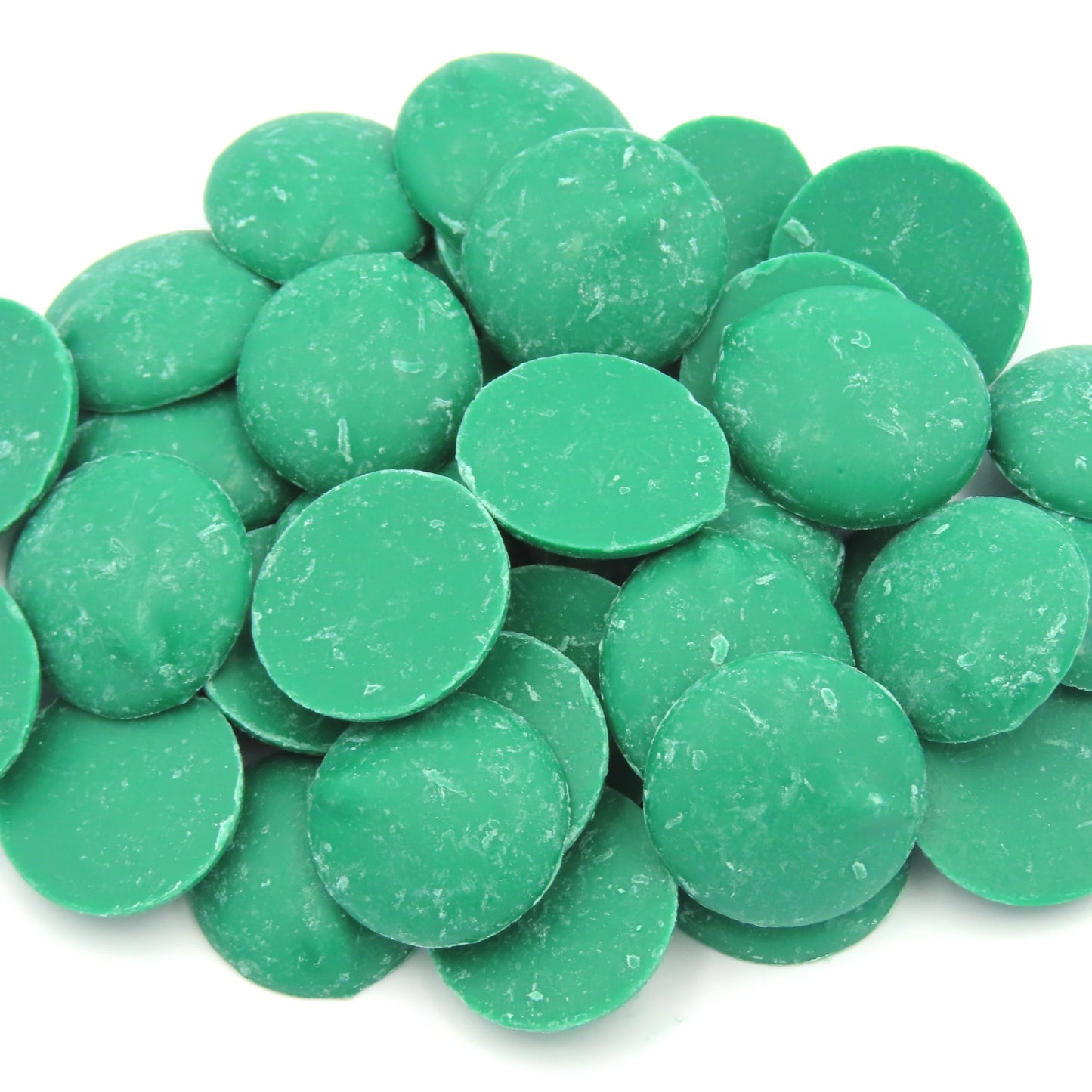 Merckens Coating Wafers Dark Green Melting Chocolate 1 Pound Package
