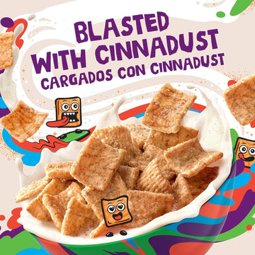 Cinnamon Toast Crunch Breakfast Cereal, Crispy Cinnamon Cereal, Mega Size, 27 Oz