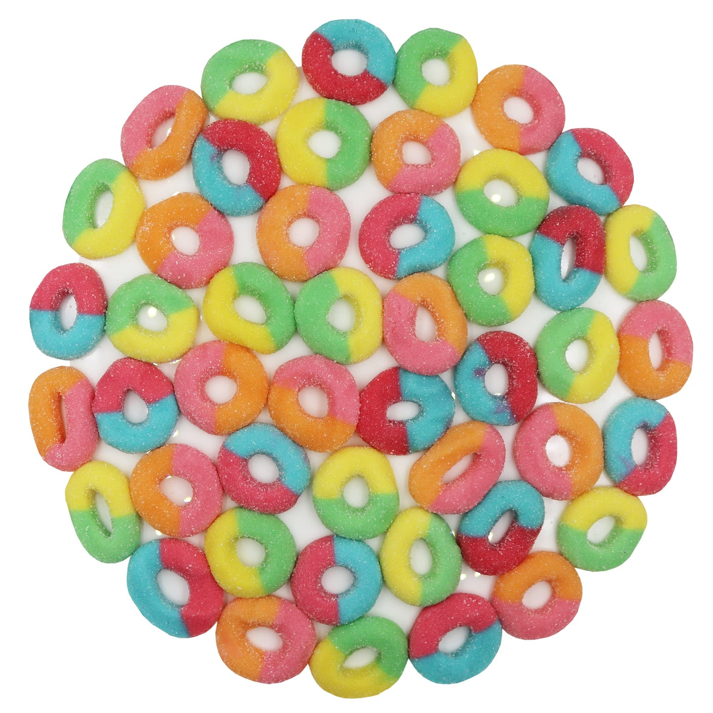 Firstchoicecandy Gummy Rings (Neon, 2.5 Pound (Pack Of 1))